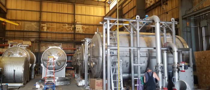 Precision alloy welding on a shell and tube heat exchanger